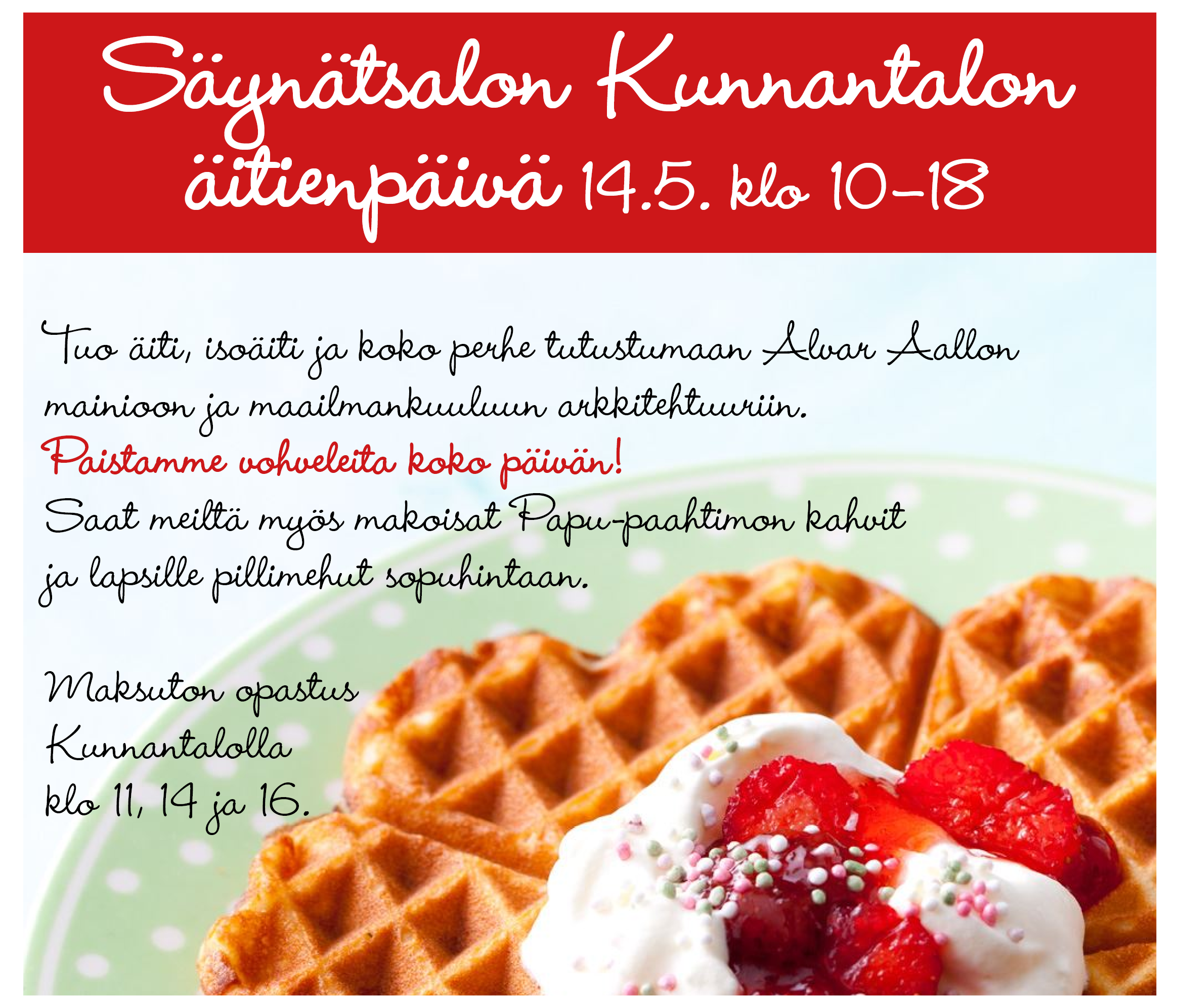 Kunnantalon äitienpäivä 14.5.